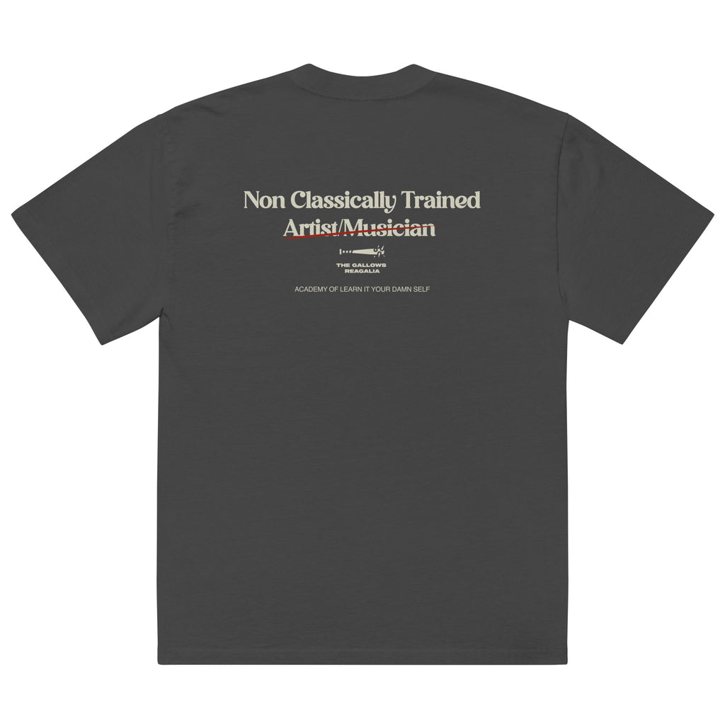Non classically trained Oversized faded t-shirt